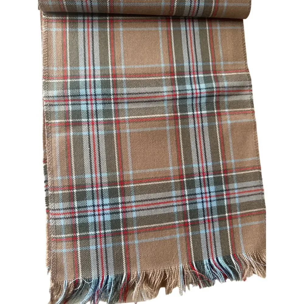 D McArthur Vintage Scottish Woven‎ Wool Scarf 60s Tartan Hunting Diana Plaid - Picture 2 of 5